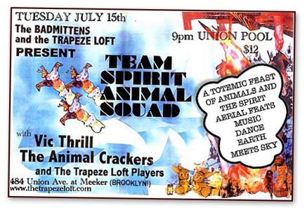 Team Spirit Animal Squad flyer - July 08
